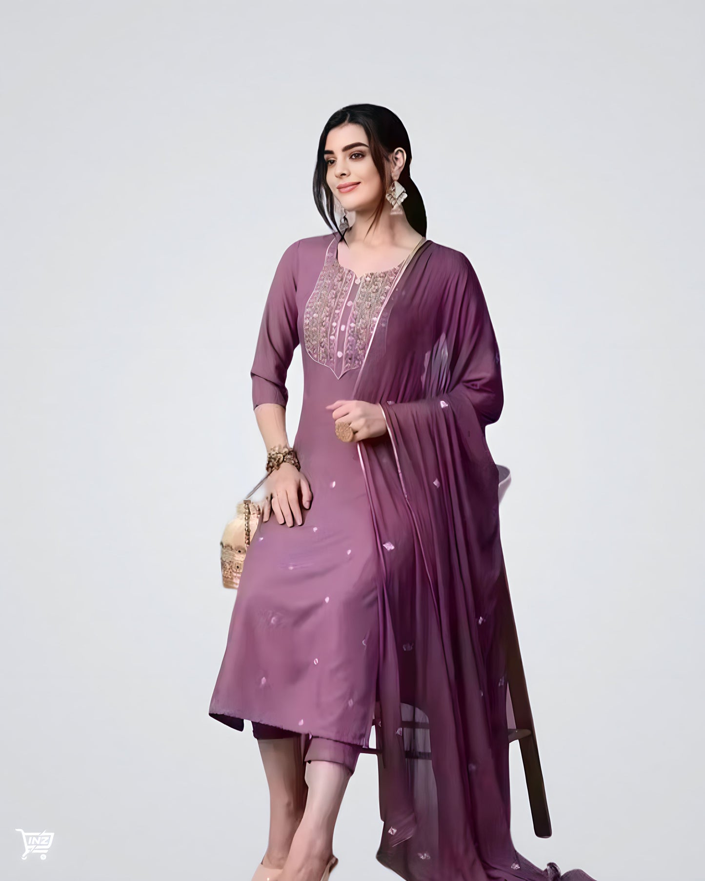 Amara Purple Kurta Set