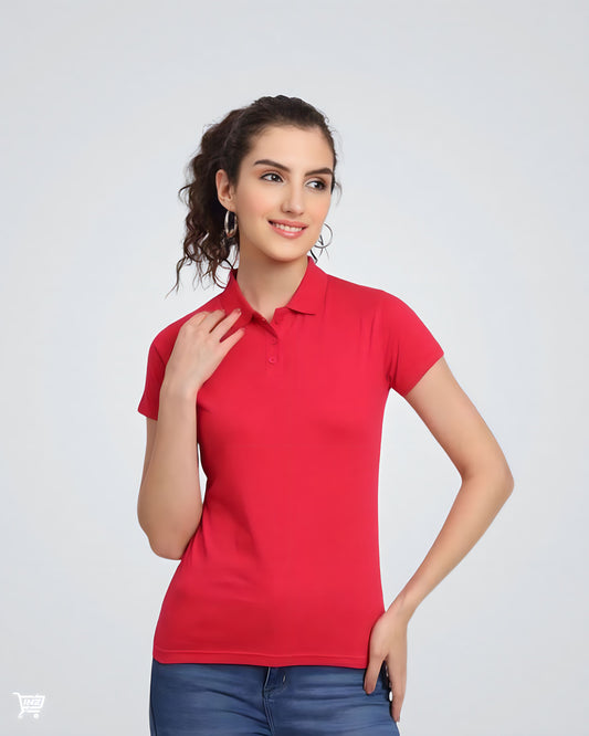 InzKart Classic Polo – Crimson Red Edition
